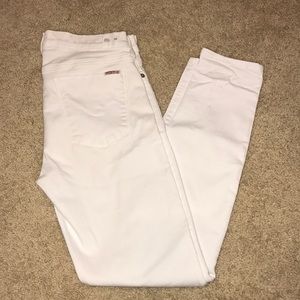 Hudson Krista white skinny jeans